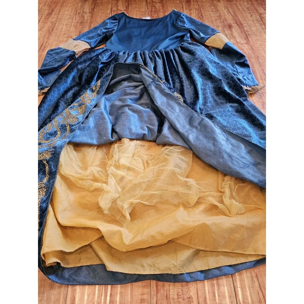 Disney Store Princess Merida Dress Costume Size 11 Brave Halloween Pretend Play